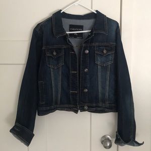 Crop jean jacket